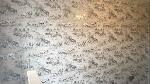 Completed feature wall.