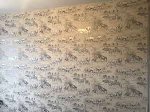 Completed feature wall.
