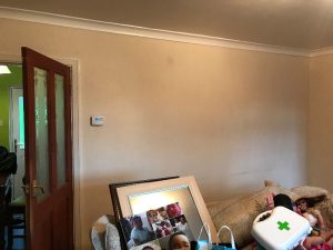 Living room walls before.