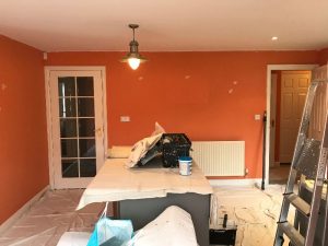 Kitchen walls before.