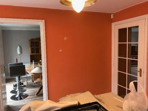 Kitchen walls before.
