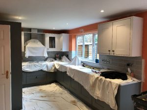 Kitchen walls before.