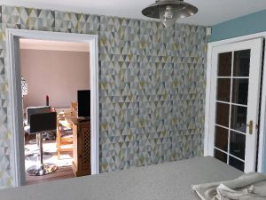 Completed kitchen feature wall.