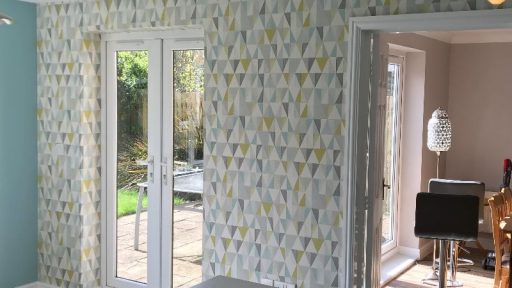 Completed kitchen feature wall.