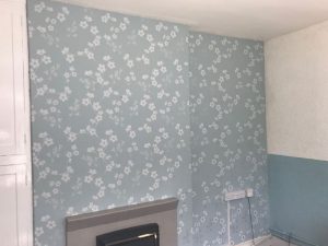 End result of a feature wall.