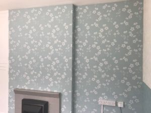 End result of a feature wall.