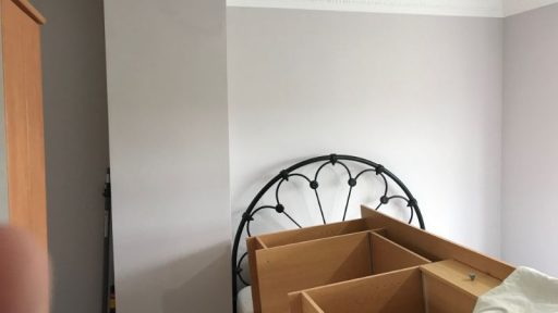 Bedroom after completion.