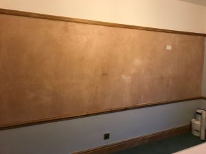 Bedroom walls before completion.