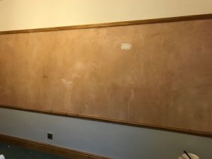 Bedroom walls before completion.