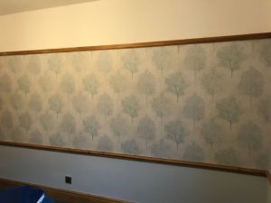 Completed feature wall.