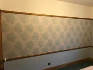 Completed feature wall.