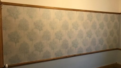Completed feature wall.