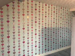 Completed feature wall.