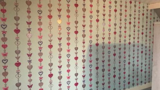 Completed feature wall.