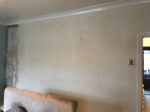Surface of the wall ready to wallpaper.