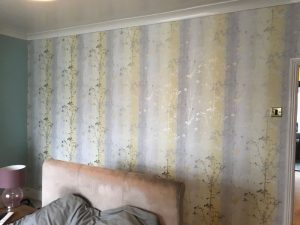 Completed feature wall.