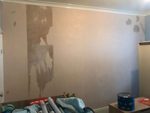 Surface of the wall ready to wallpaper.
