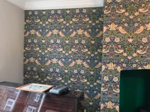 Completed feature wall.