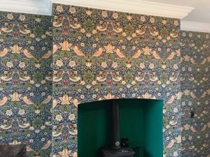 Completed feature wall.