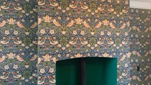 Completed feature wall.