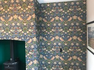 Completed feature wall.