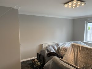 Living room walls after completion.