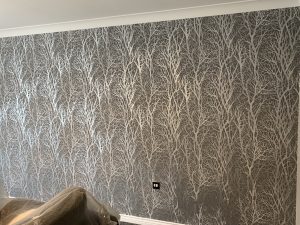Completed feature wall.