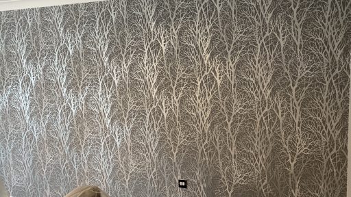 Completed feature wall.