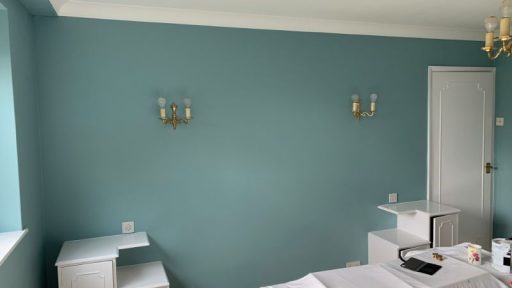 Bedroom walls after completion.